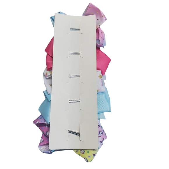 NWOT Girls Bundle Girls'  Unicorn Cap & Hair Bows  Set of 5 - Picture 10 of 14